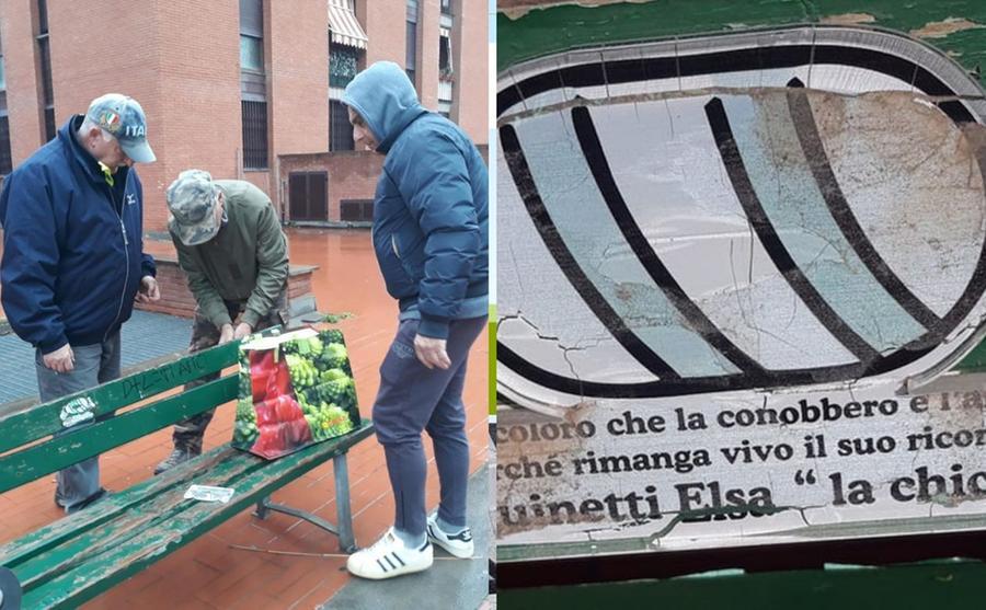 Livorno, la panchina di Elsa la Chiccaia torna restaurata al suo posto nel cuore di Shangai