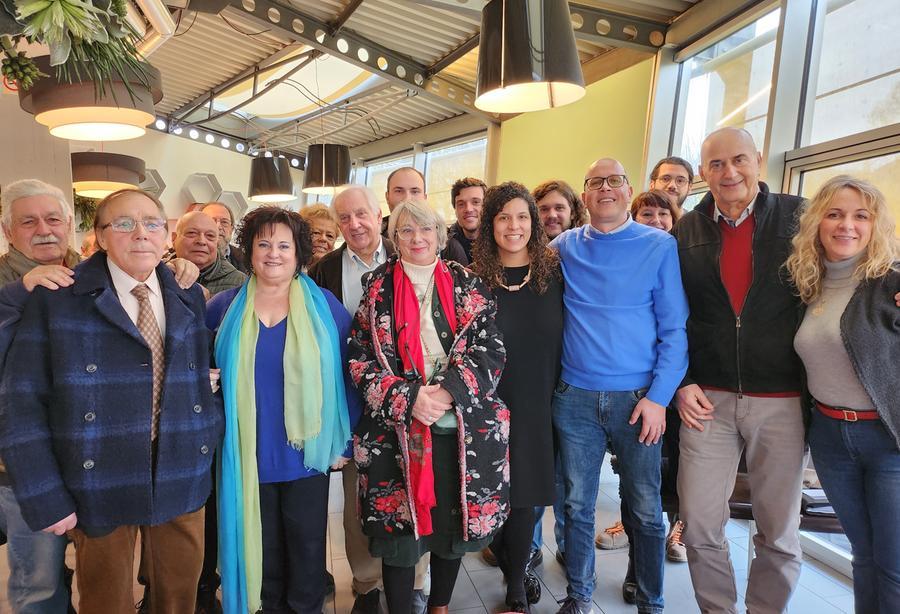 
	I rappresentanti del centrosinistra che sostengono la candidatura di Del Chiaro a sindaco di Capannori

