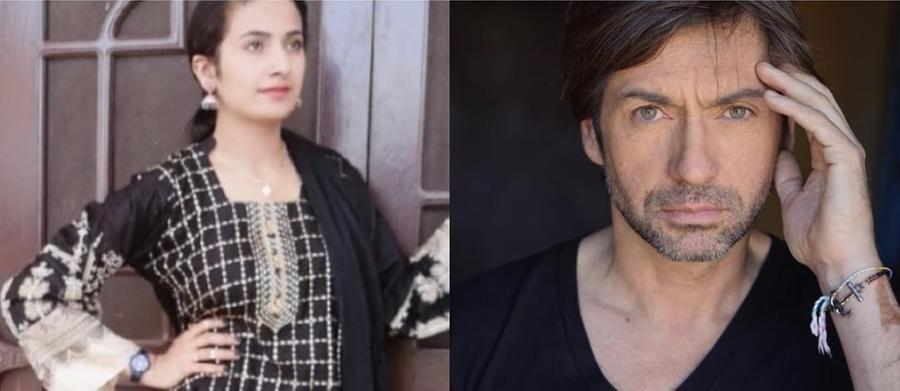 
	Saman Abbas, accanto il regista Francesco Apolloni

