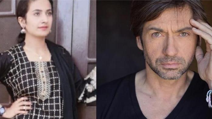 Saman Abbas, accanto il regista Francesco Apolloni