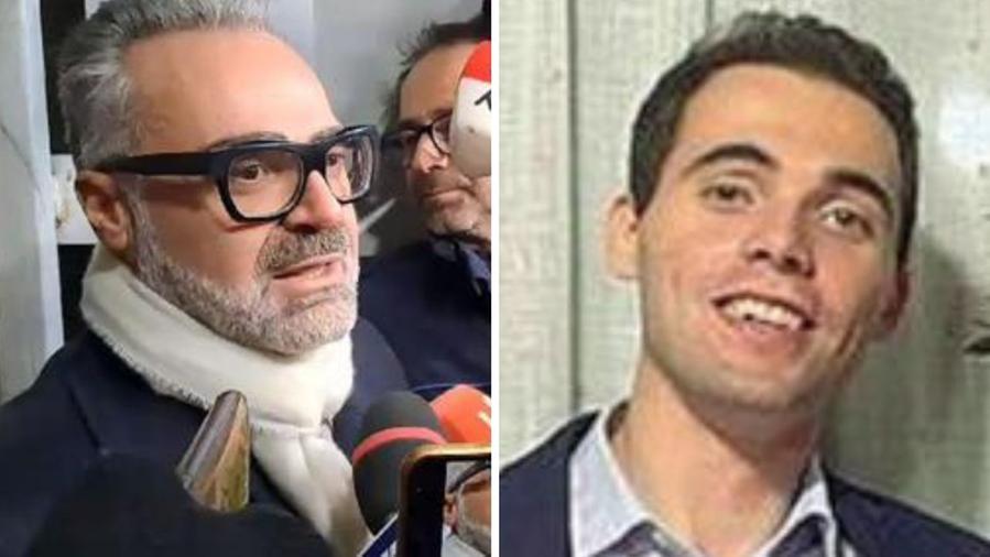 A sinistra l'avvocato Giovanni Caruso, a destra Filippo Turetta
