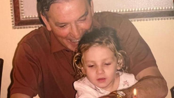 Gigi Riva con la nipotina Virginia