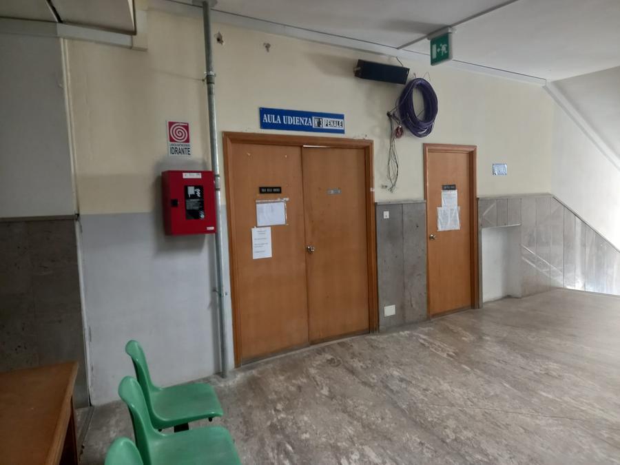 
	L'aula dell'udienza dell'incidente probatorio

