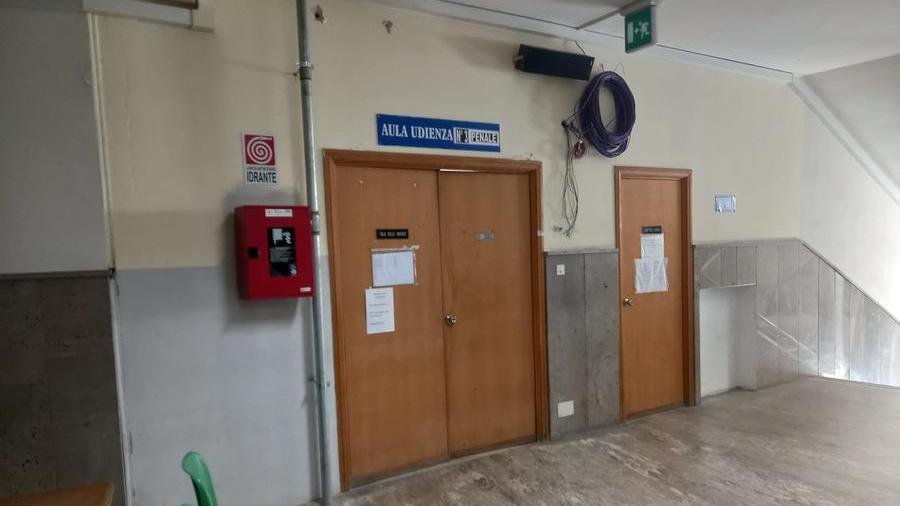 L'aula dell'udienza dell'incidente probatorio