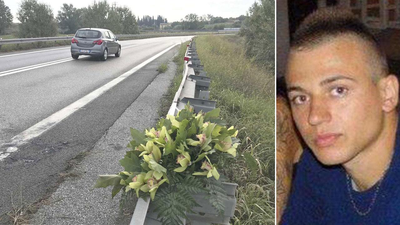 Il luogo dove ha perso la vita Matteo Grilli