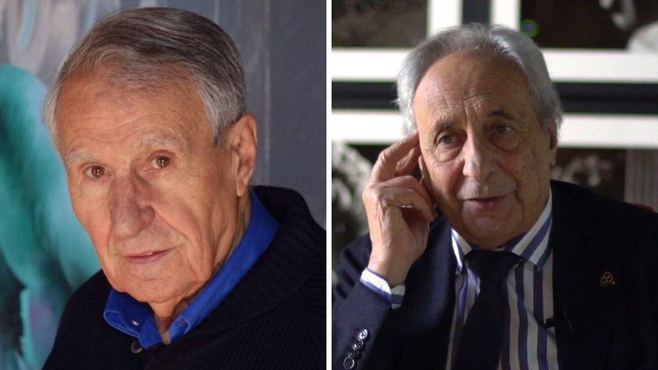 A sinistra Giuliano Gori a destra l'amico Aurelio Amendola