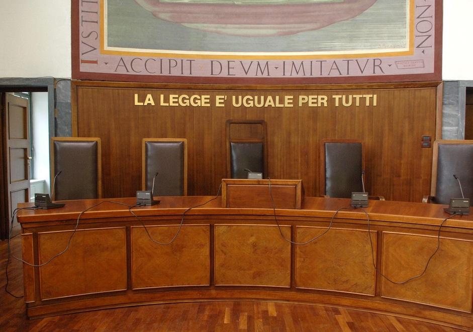 Aula di tribunale (foto f'archivio)