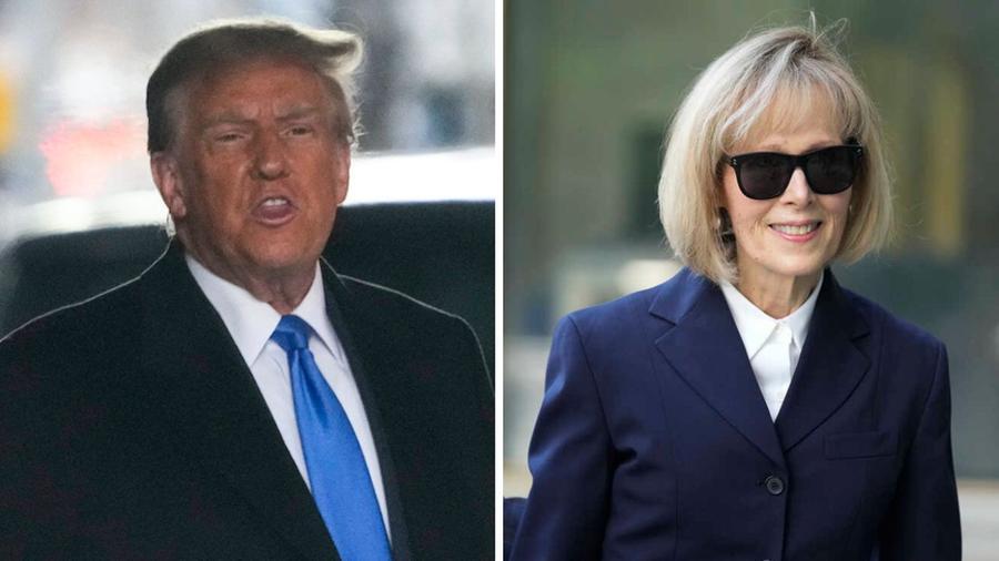 
	A sinistra Donald Trump, a destra Jean Carroll


