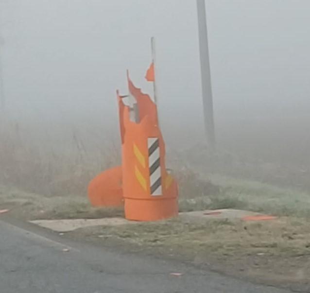 Autovelox vuoto danneggiato: un altro Fleximan in azione