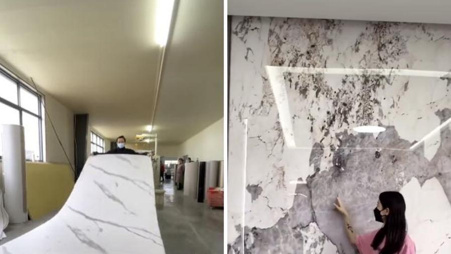 Il “marmo” ora è in pellicola, è la nuova frontiera cinese: quanto costa e com’è fatto