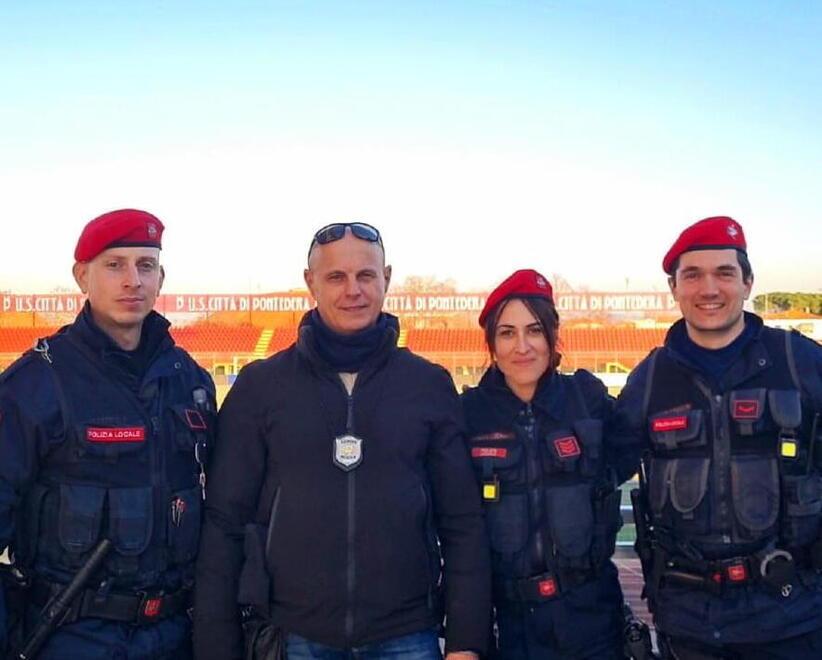Va in pensione Campani, comandante della Municipale di Pontedera: «Ringrazio tutti»<br>
