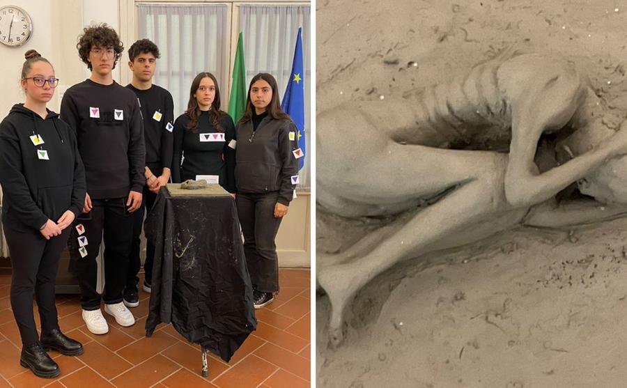Livorno, al liceo Cecioni una scultura per non dimenticare la furia dello sterminio