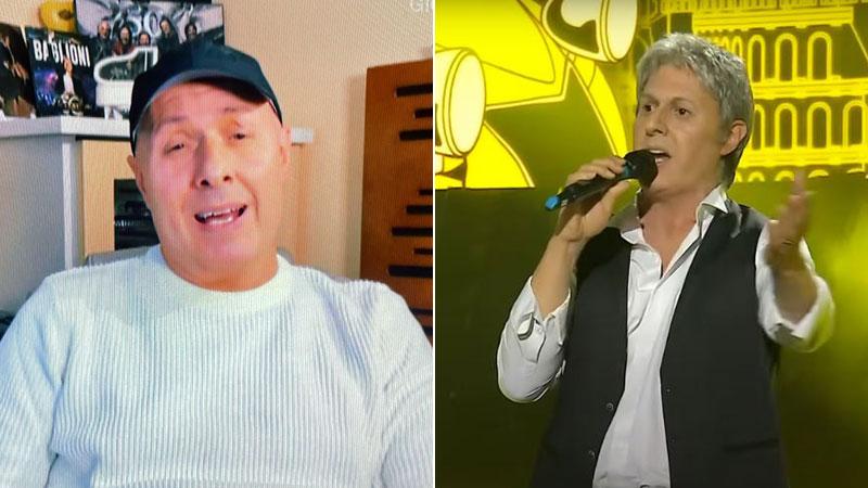 Francesco Rossi intervistato prima dello show e nelle vesti di Claudio Baglioni