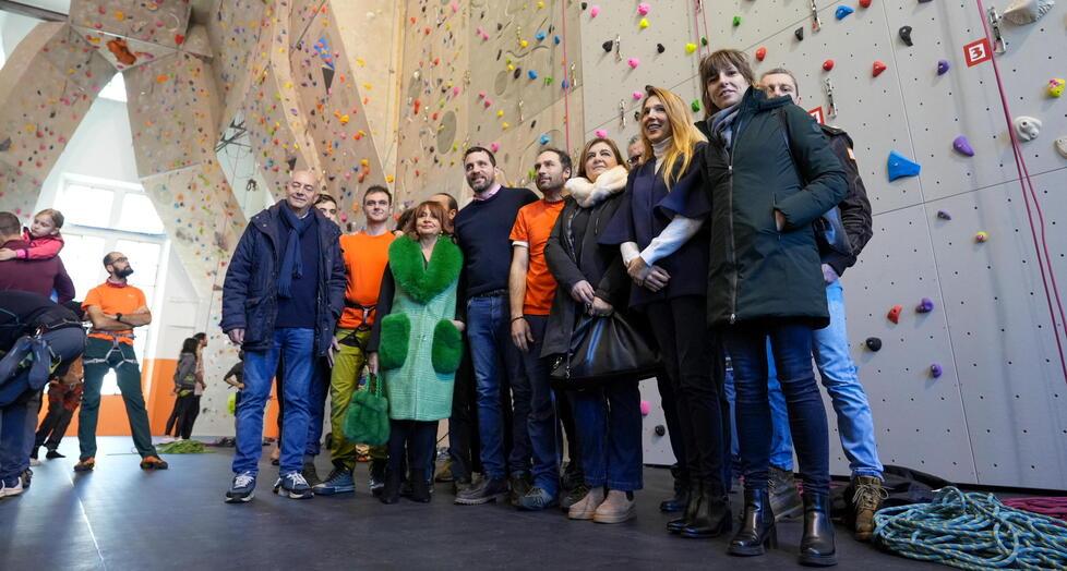 Un momento della inaugurazione (foto Nucci)