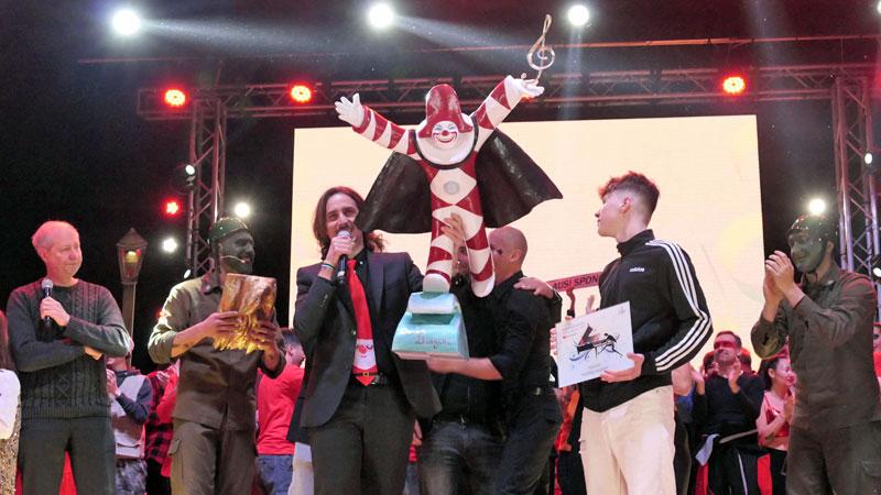 Il 1° classificato Daniele Toscano (al centro)
