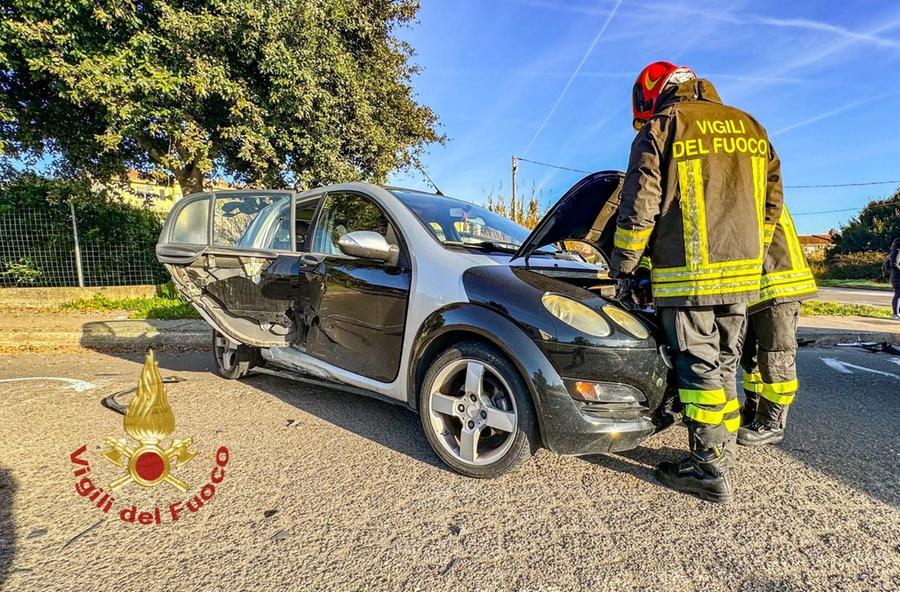 
	Una delle due auto coinvolte

