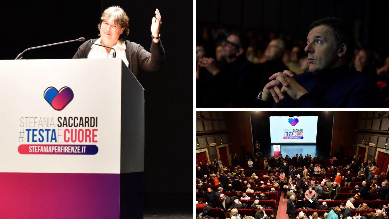 Stefania Saccardi e in platea Matteo Renzi