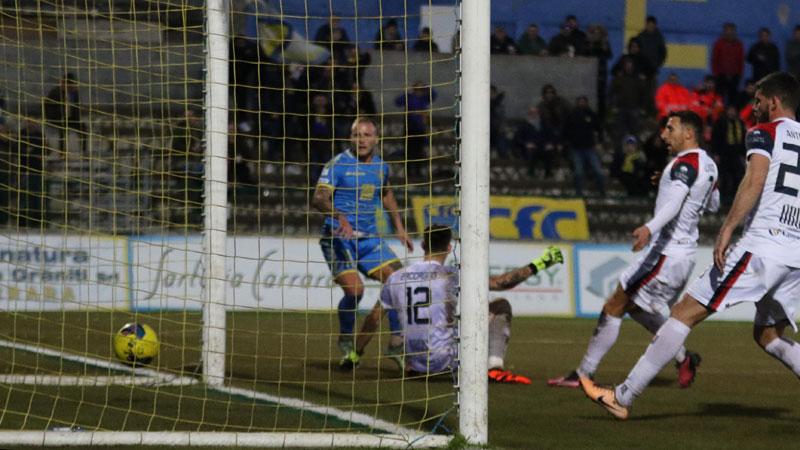 Il secondo gol personale di Panico, la rete del 3-0