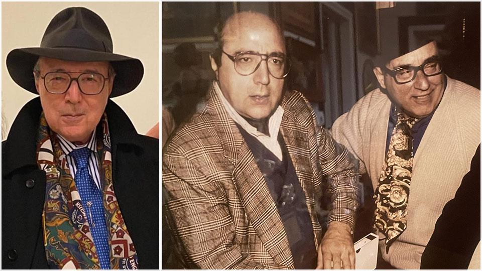 Pier Francesco Pingitore oggi ha 88 anni e Pier Francesco Pingitore con Oreste Lionello