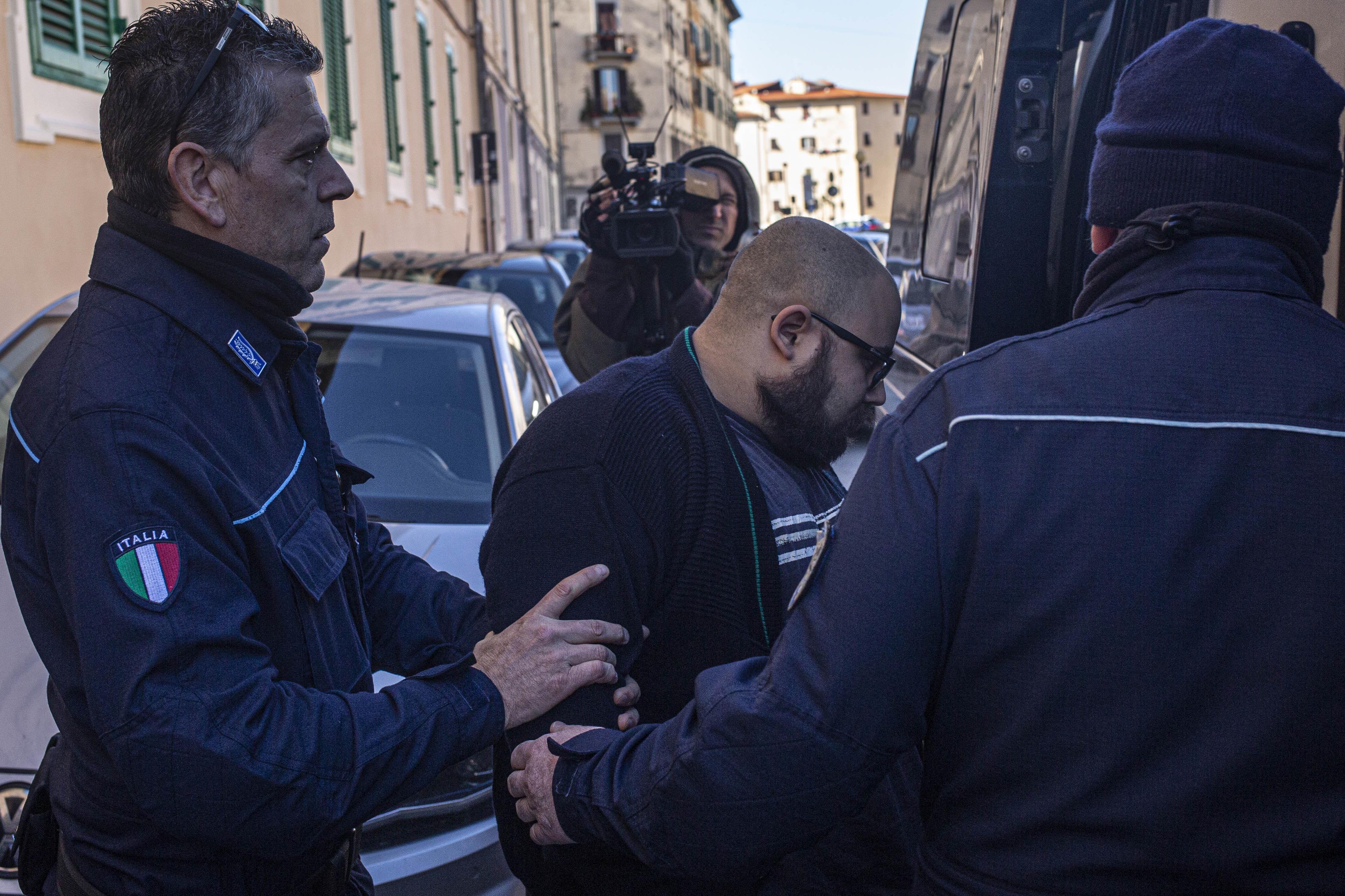 Leonardo Banti in tribunale (foto Daniele Stefanini/Agenzia Silvi)