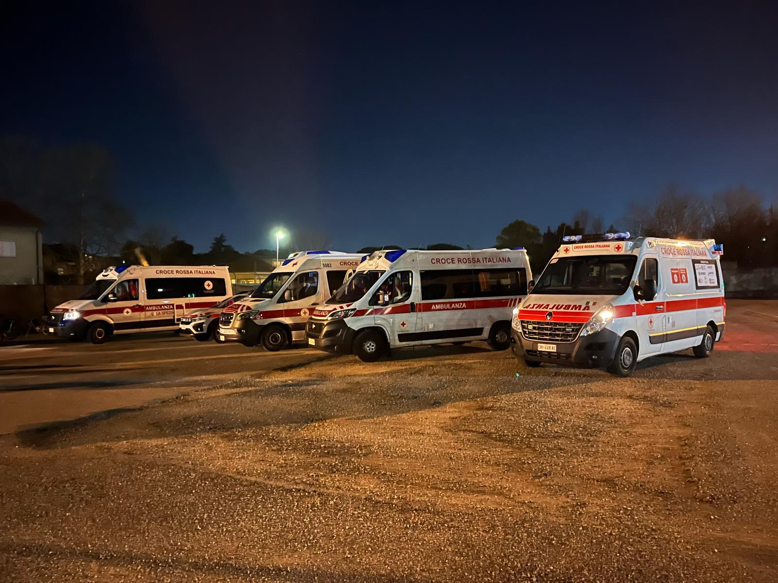Ambulanze della Croce rossa (foto d'archivio)