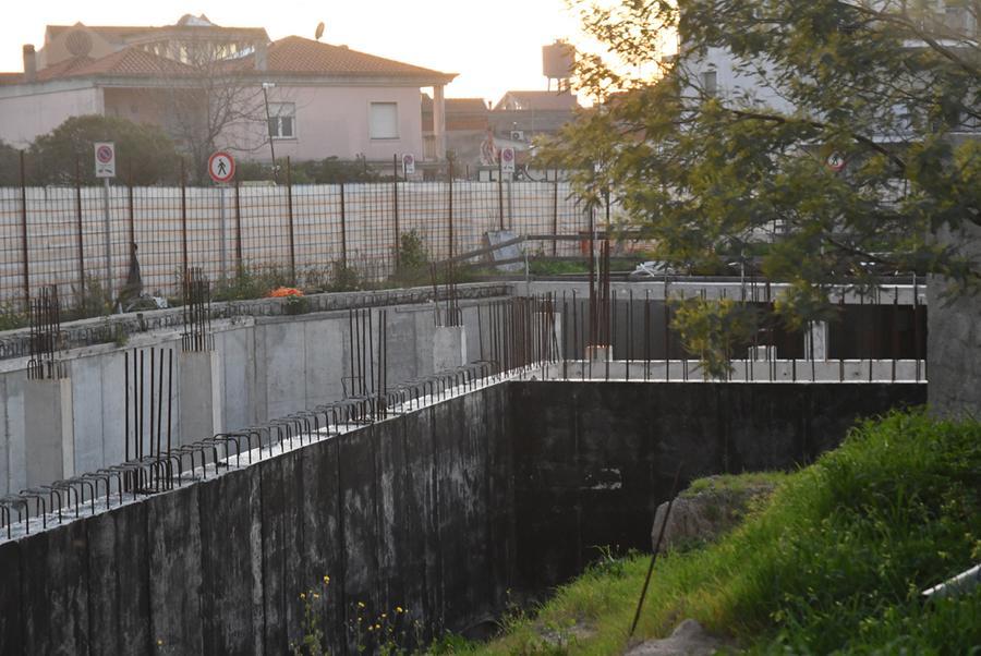 
	Il cantiere di via Lepanto ieri (foto fgpinna)

