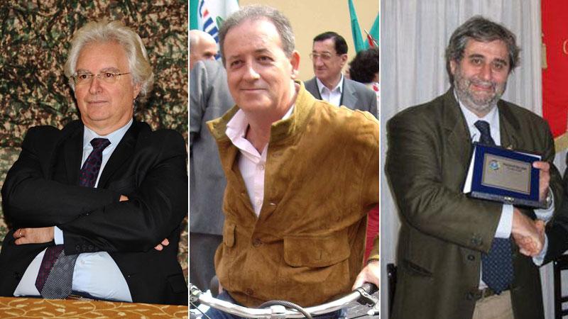Da sinistra Mauro Maccari, Ledo Gori e Alfredo Sbrana