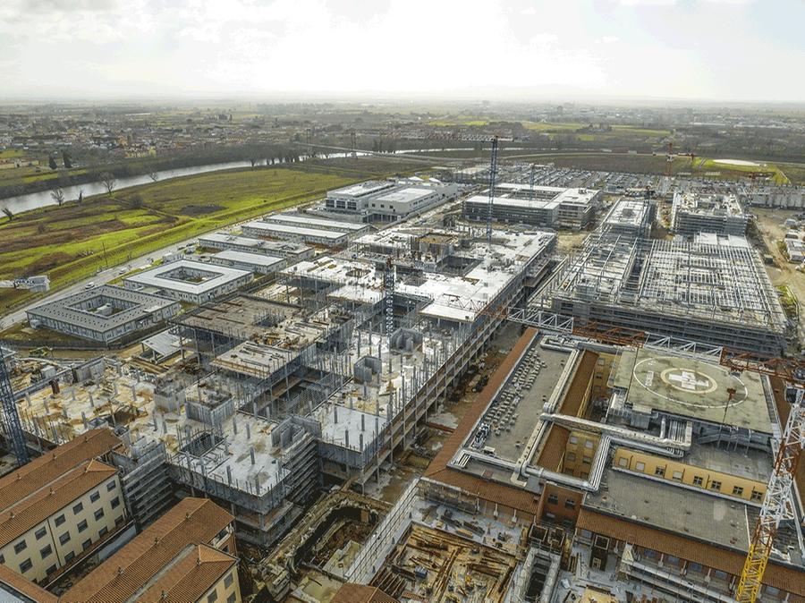 Nuovo ospedale di Cisanello, a che punto siamo? L’avanzamento dei lavori e quando saranno completati