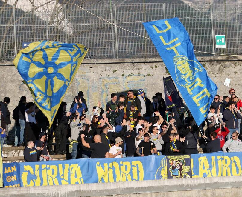 I tifosi azzurri sugli spalti