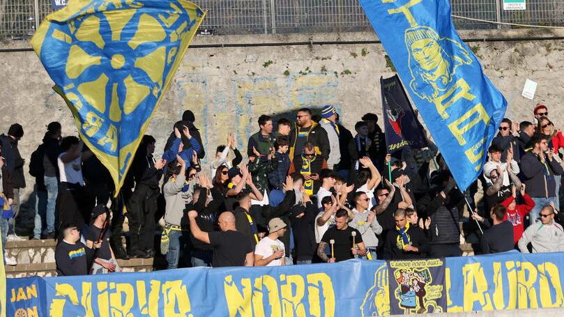 I tifosi azzurri sugli spalti