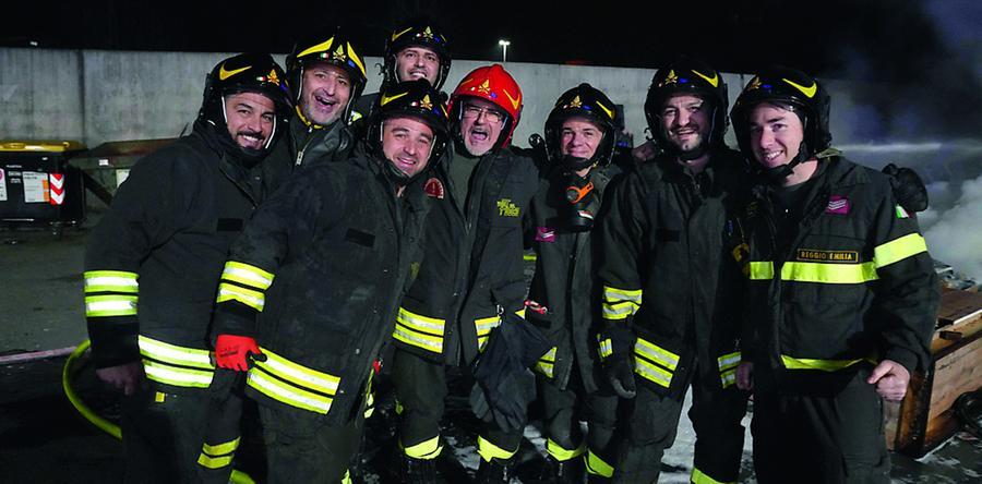Nemmeno il piromane rovina la festa del caposquadra