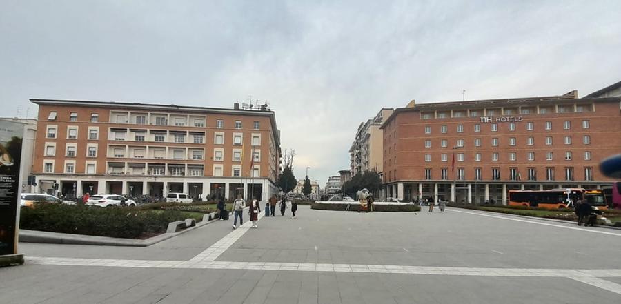 
	Piazza della Stazione: a poca distanza il luogo della truffa

