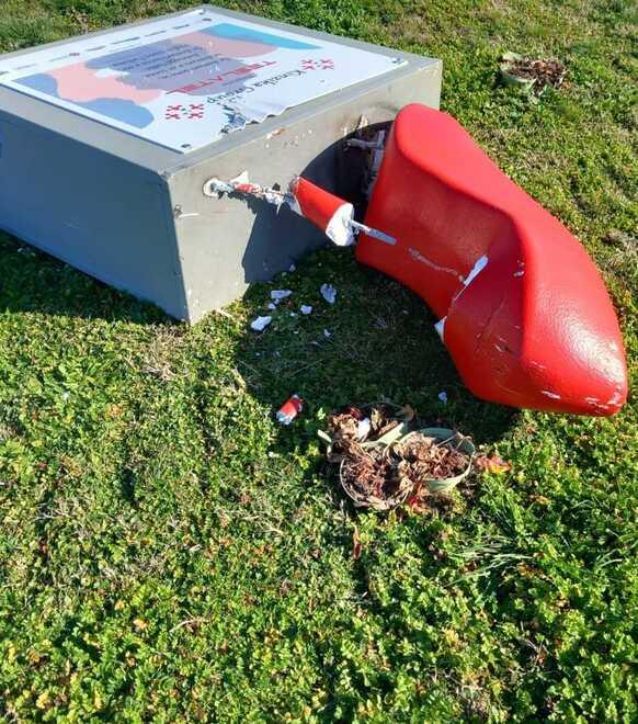 Navacchio, vandalizzata l'opera simbolo contro la violenza sulle donne