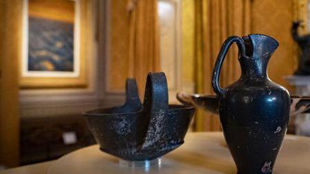 Opere d'arte in esposizione al museo Fattori di Livorno (foto d'archivio)