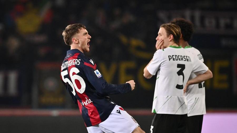 Sassuolo rimontato e sconfitto nel derby dal Bologna