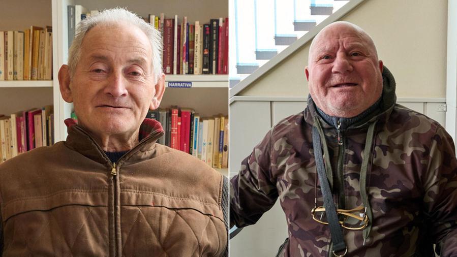 Gaetano Albano e a fianco Aldo Petrone