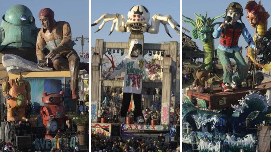 
	Alcuni dei carri al Carnevale di Viareggio 2024

