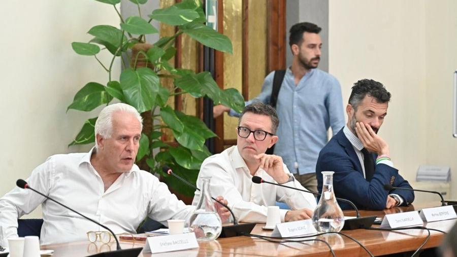 Da sinistra, Eugenio Giani, Dario Nardella e Matteo Biffoni