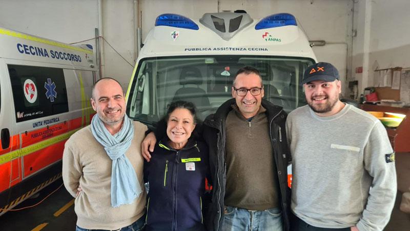 Da sinistra Bilanceri, Matarelli, Felicetti e Fabbrizzi