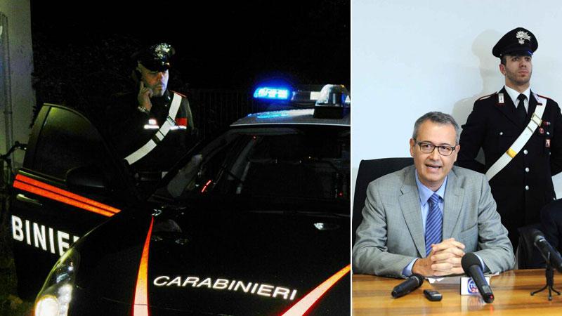 A destra il pm Giuseppe Grieco che ha disposto il fermo di pg nei confronti del 33enne indagato
