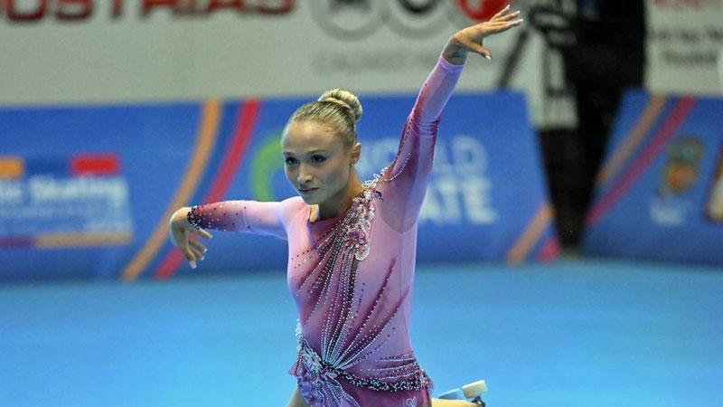 Rebecca Tarlazzi regina nel pattinaggio artistico a rotelle con 16 titoli mondiali vinti in carriera (foto Raniero Corbelletti)