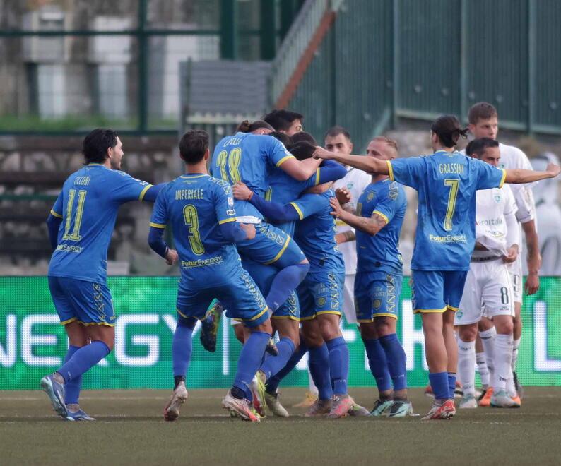 La gioia dopo il gol partita