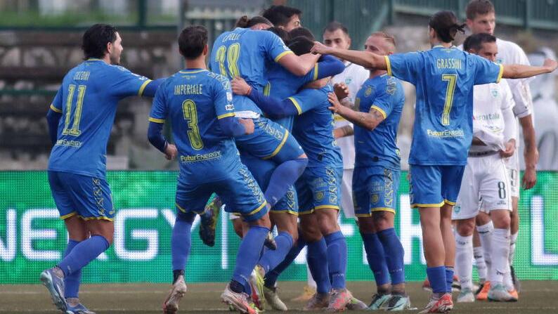 La gioia dopo il gol partita