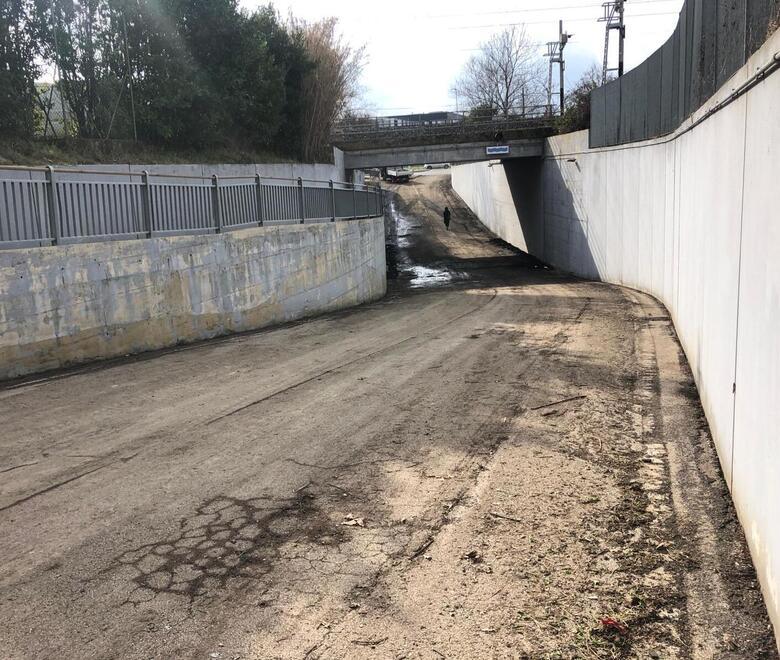 Il sottopasso di via Ciulli