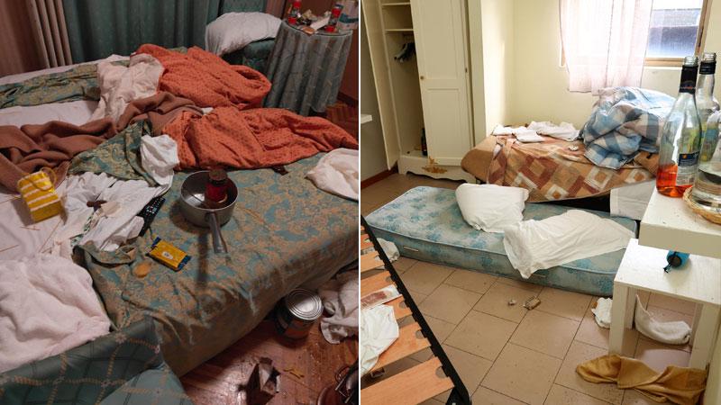 Le condizioni delle camere degli hotel. Il Giglio e Rinascimento dopo i raid dei vandali