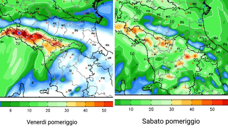Meteo in Toscana, dove e quando pioverà nel fine settimana. Arriva la neve in montagna