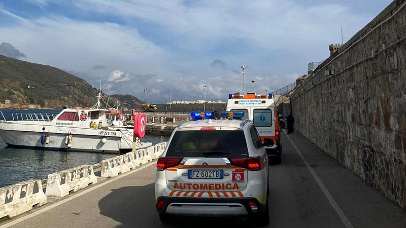 I mezzi di soccorso intervenuti
