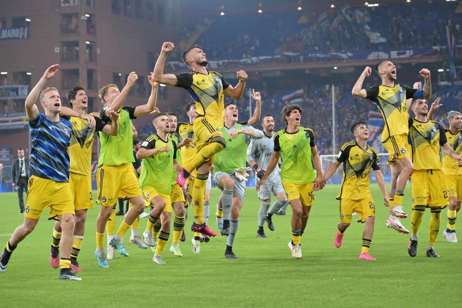 
	L&rsquo;esultanza nerazzurra in occasione della gara d&rsquo;andata (LaPresse)

