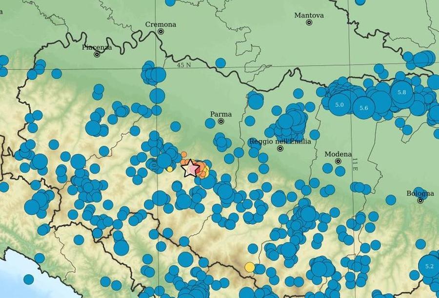 Terremoto, scossa di 4.2 in provincia di Parma. Sentita anche a Reggio Emilia