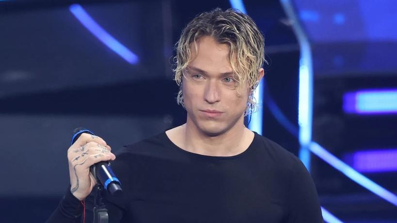 Irama sul palco di Sanremo